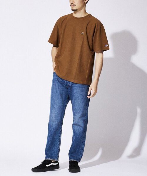 Champion(チャンピオン)の「【CHAMPION / チャンピオン】別注 リバースウィーブTシャツ(Tシャツ/カットソー・メンズ・ブラウン/レッド/カーキ/イエロー・MEDIUM/LARGE/X-LARGE/XX-LARGE)」の16枚目の写真