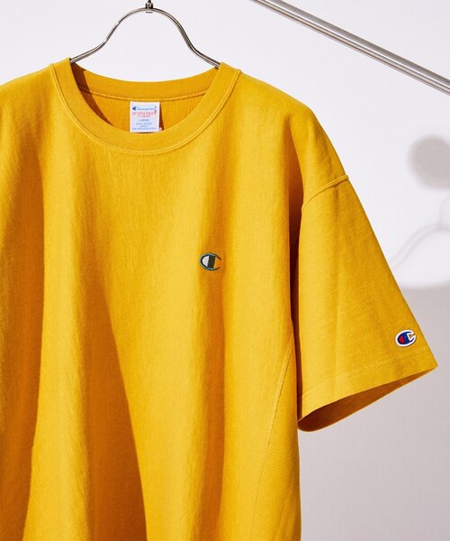 Champion(チャンピオン)の「【CHAMPION / チャンピオン】別注 リバースウィーブTシャツ(Tシャツ/カットソー・メンズ・ブラウン/レッド/カーキ/イエロー・MEDIUM/LARGE/X-LARGE/XX-LARGE)」の21枚目の写真