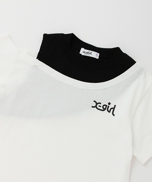 X-girl Stages（エックスガールステージス）の「肩開き半袖Tシャツ（Tシャツ/カットソー・キッズ・ラベンダー/マルチ/ホワイト/ピンク・100cm/140cm/110cm/130cm/90cm/120cm）」の12枚目の写真