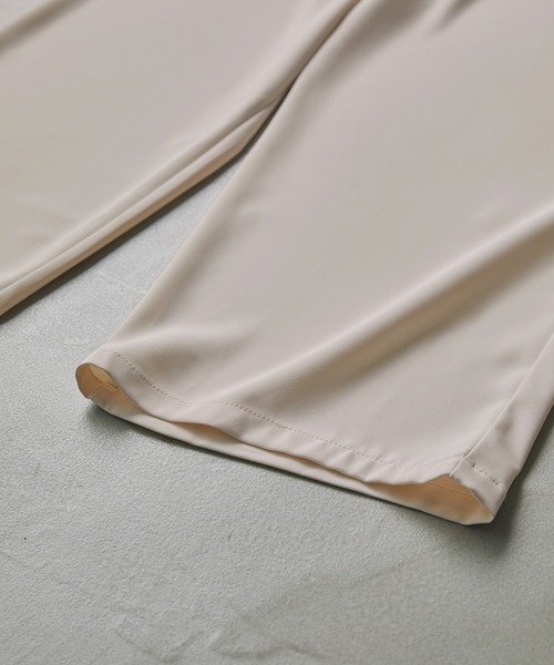 MONO-MART（モノマート）の「リラックスイージータックワイドパンツ（その他パンツ・メンズ・ベージュ/チャコール/ライトグリーン/ライトグレー/ダークブラウン/アイボリー/ブラック/ダークグリーン/ダークオレンジ・S/M/L）」の12枚目の写真