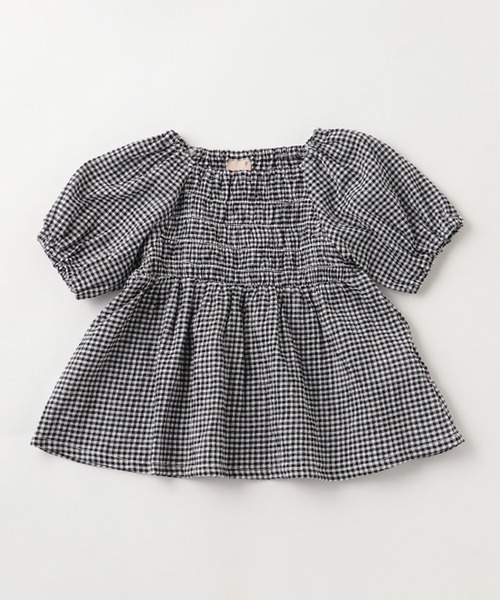 petit main(プティマイン)の「【AJUGA.】バルーン袖ブラウス★(シャツ/ブラウス・キッズ・オフホワイト/ブラック/ラベンダー・120cm/90cm/110cm/80cm/100cm/130cm)」の1枚目の写真