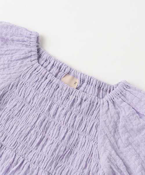 petit main(プティマイン)の「【AJUGA.】バルーン袖ブラウス★(シャツ/ブラウス・キッズ・オフホワイト/ブラック/ラベンダー・120cm/90cm/110cm/80cm/100cm/130cm)」の8枚目の写真