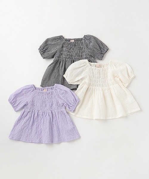 petit main(プティマイン)の「【AJUGA.】バルーン袖ブラウス★(シャツ/ブラウス・キッズ・オフホワイト/ブラック/ラベンダー・120cm/90cm/110cm/80cm/100cm/130cm)」の6枚目の写真