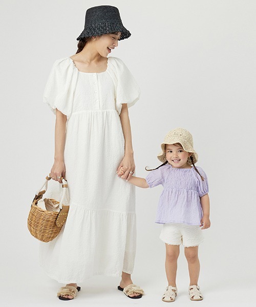 petit main(プティマイン)の「【AJUGA.】バルーン袖ブラウス★(シャツ/ブラウス・キッズ・オフホワイト/ブラック/ラベンダー・120cm/90cm/110cm/80cm/100cm/130cm)」の10枚目の写真