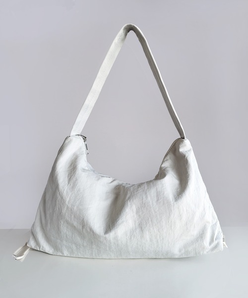 fd style（エフディ スタイル）の「ナイロンサイドドローストリングショルダーバッグ（ショルダーバッグ・レディース・Black/Kelly/LT.Gray/DK.Brn/LIME・FREE）」の19枚目の写真