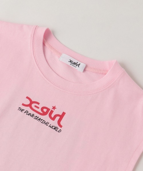 X-girl Stages(エックスガールステージス)の「【WEB限定】ハイビスカスモチーフタンクトップ(タンクトップ・キッズ・ライトピンク/ホワイト・90cm/100cm/110cm/120cm/130cm/140cm)」の7枚目の写真