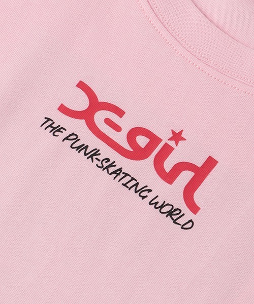 X-girl Stages(エックスガールステージス)の「【WEB限定】ハイビスカスモチーフタンクトップ(タンクトップ・キッズ・ライトピンク/ホワイト・90cm/100cm/110cm/120cm/130cm/140cm)」の9枚目の写真