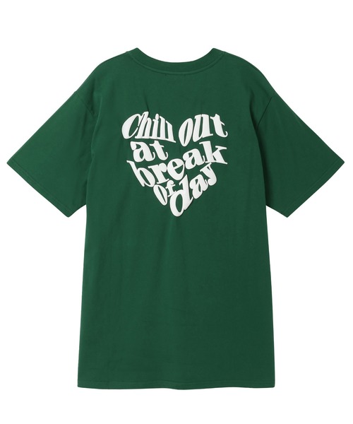 ANDGEEBEE（アンジービー）の「UNISEX バック発泡プリントT（Tシャツ/カットソー・レディース・チャコールグレー/グリーン・X-LARGE）」の3枚目の写真