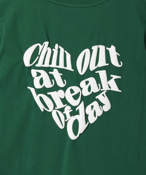 ANDGEEBEE（アンジービー）の「UNISEX バック発泡プリントT（Tシャツ/カットソー・レディース・チャコールグレー/グリーン・X-LARGE）」の10枚目の写真