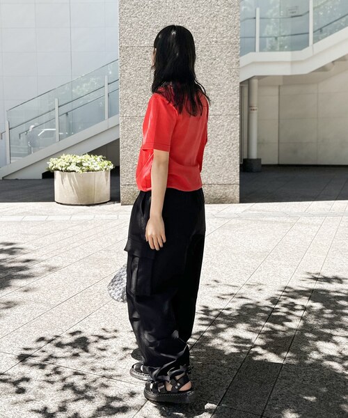 BRIXTON（ブリクストン）の「【BRIXTON/ブリクストン】HAVING FUN VINTAGE CREW Tシャツ（Tシャツ/カットソー・レディース・レッド/ブラック・LARGE/X-LARGE）」の8枚目の写真