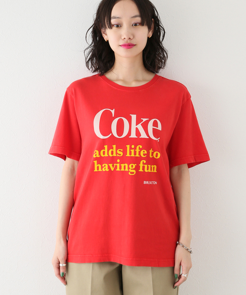 BRIXTON（ブリクストン）の「【BRIXTON/ブリクストン】HAVING FUN VINTAGE CREW Tシャツ（Tシャツ/カットソー・レディース・レッド/ブラック・LARGE/X-LARGE）」の16枚目の写真