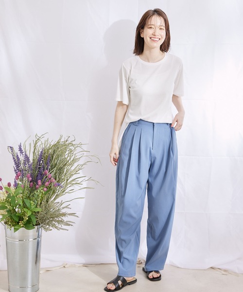 Jayro(ジャイロ)の「ランダムリブチュニックTシャツ(Tシャツ/カットソー・レディース・ホワイト系その他/グレー系その他/ピンク/ブラック・M)」の22枚目の写真