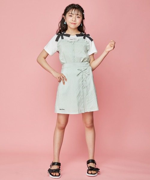 JENNI love（ジェニィラブ）の「ギンガムビスチェドッキングT