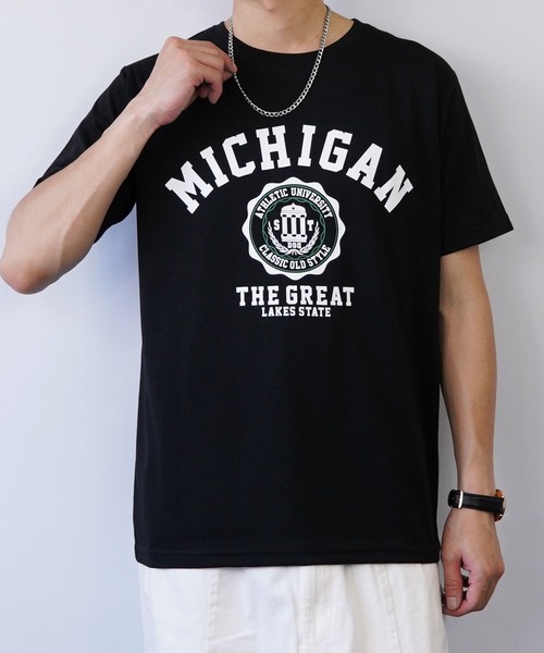 GGD SELECT(ジージーディー セレクト)の「ロゴプリントTシャツ(Tシャツ/カットソー・メンズ・ホワイト/ブラック/カーキ/ピンク/ターコイズブルー/イエロー/インディゴブルー/ブルー/グリーン/アイボリー/ミント/クリアブラック/ライトカーキ/ナチュラル/ライトブラック/ホワイト系2/ホワイト系3/ホワイト系4/ブラック系2/ブラック系3/ブラック系4/グリーン系2/ブルー系2/パープル・LL/M/L)」の10枚目の写真