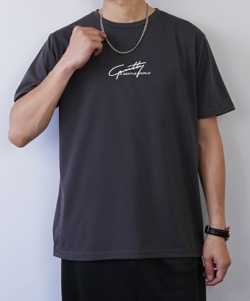 GGD SELECT(ジージーディー セレクト)の「ロゴプリントTシャツ(Tシャツ/カットソー・メンズ・ホワイト/ブラック/カーキ/ピンク/ターコイズブルー/イエロー/インディゴブルー/ブルー/グリーン/アイボリー/ミント/クリアブラック/ライトカーキ/ナチュラル/ライトブラック/ホワイト系2/ホワイト系3/ホワイト系4/ブラック系2/ブラック系3/ブラック系4/グリーン系2/ブルー系2/パープル・LL/M/L)」の8枚目の写真