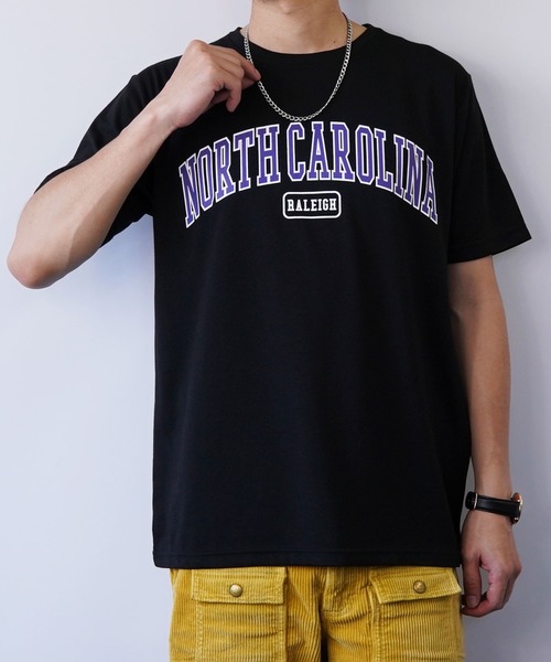 GGD SELECT(ジージーディー セレクト)の「ロゴプリントTシャツ(Tシャツ/カットソー・メンズ・ホワイト/ブラック/カーキ/ピンク/ターコイズブルー/イエロー/インディゴブルー/ブルー/グリーン/アイボリー/ミント/クリアブラック/ライトカーキ/ナチュラル/ライトブラック/ホワイト系2/ホワイト系3/ホワイト系4/ブラック系2/ブラック系3/ブラック系4/グリーン系2/ブルー系2/パープル・LL/M/L)」の7枚目の写真