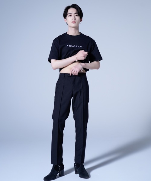 AROUND FLAVA（アラウンドフラバ）の「loose fit spangles logo T / ルーズフィット スパンコール ロゴTシャツ（Tシャツ/カットソー・メンズ・ブラック/ホワイト・MEDIUM/SMALL/LARGE）」の19枚目の写真