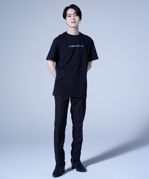 AROUND FLAVA（アラウンドフラバ）の「loose fit spangles logo T / ルーズフィット スパンコール ロゴTシャツ（Tシャツ/カットソー・メンズ・ブラック/ホワイト・MEDIUM/SMALL/LARGE）」の20枚目の写真