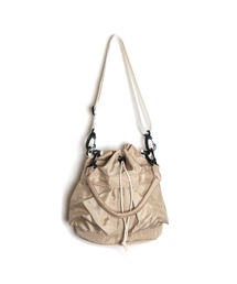 【recomend selection/セレクト】double pocket drawstring bag ダブルポケット巾着 2way バッグ
