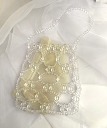 LAC-VERT | ビーズ/パールミニハンドバッグ(ハンドバッグ)