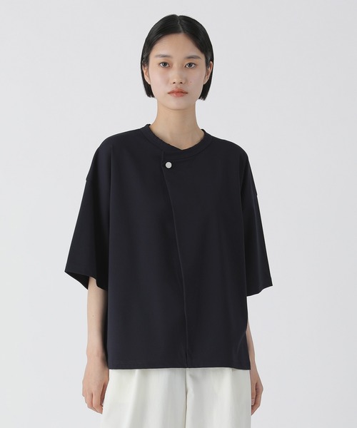 ZUCCa◆長袖カットソー/M/コットン/NVY/ZU91KN235 ZUCCa(ズッカ) / 長袖カットソー/M/コットン/NVY/ZU91KN235