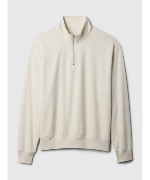   アーチロゴ ハーフジップ スウェット 送関込 セール】GAP アーチロゴ ハーフジップスウェット・トレーナー