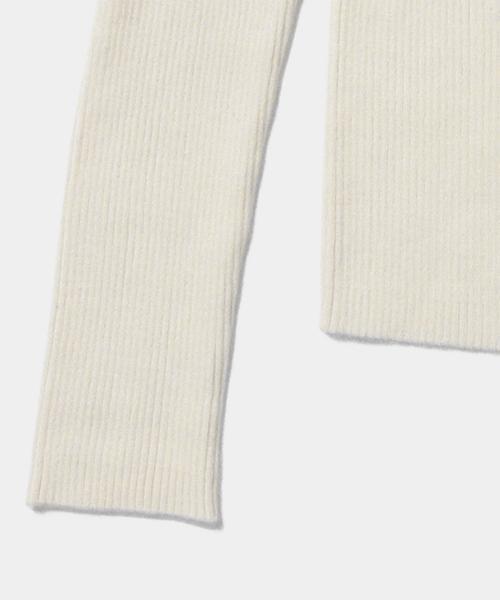 Ray BEAMS(レイビームス)の「Ray BEAMS / RIB フリル ハイネック プルオーバー(ニット/セーター・レディース・オフホワイト/グレー/カーキ/ネイビー・ONE SIZE)」の22枚目の写真