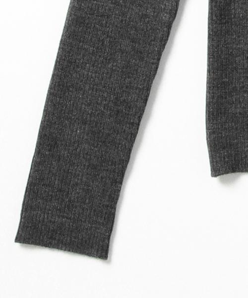 Ray BEAMS(レイビームス)の「Ray BEAMS / RIB フリル ハイネック プルオーバー(ニット/セーター・レディース・オフホワイト/グレー/カーキ/ネイビー・ONE SIZE)」の14枚目の写真