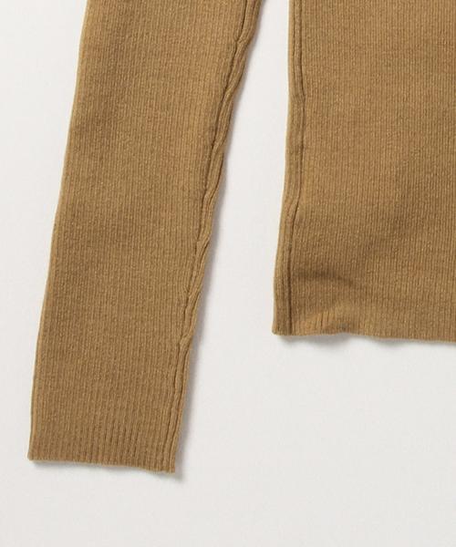 Ray BEAMS(レイビームス)の「Ray BEAMS / RIB フリル ハイネック プルオーバー(ニット/セーター・レディース・オフホワイト/グレー/カーキ/ネイビー・ONE SIZE)」の18枚目の写真