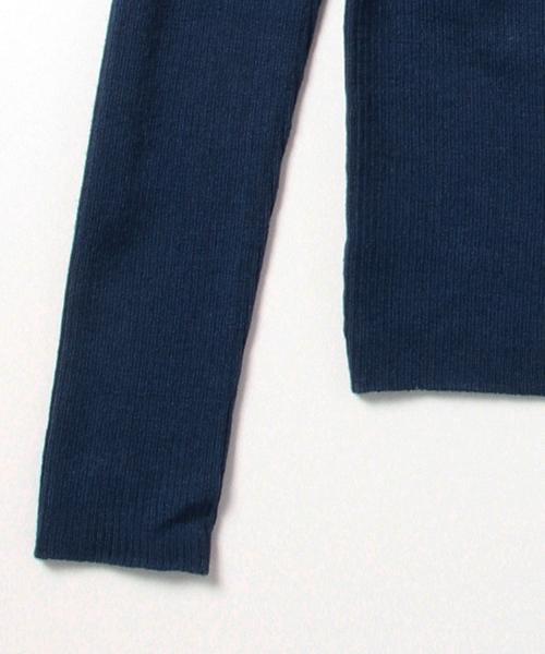 Ray BEAMS(レイビームス)の「Ray BEAMS / RIB フリル ハイネック プルオーバー(ニット/セーター・レディース・オフホワイト/グレー/カーキ/ネイビー・ONE SIZE)」の10枚目の写真