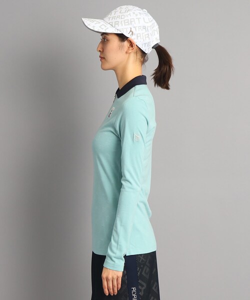 adabat（アダバット）の「◇シャドーロゴデザイン 長袖ハーフジップ