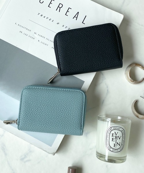 She's Closet(シーズクローゼット)の「スキミング防止蛇腹じゃばらカードケース/ラウンドファスナー二つ折りミニ財布(カードケース・レディース・グレー系その他/ブルー系その他/ピンク系その他/ブラック系その他/グレー/パープル/ブルー/ベージュ/ブラック・FREE)」の7枚目の写真