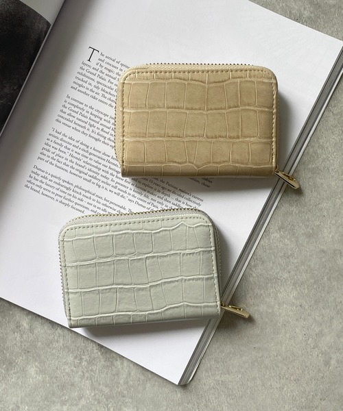 She's Closet(シーズクローゼット)の「スキミング防止蛇腹じゃばらカードケース/ラウンドファスナー二つ折りミニ財布(カードケース・レディース・グレー系その他/ブルー系その他/ピンク系その他/ブラック系その他/グレー/パープル/ブルー/ベージュ/ブラック・FREE)」の3枚目の写真