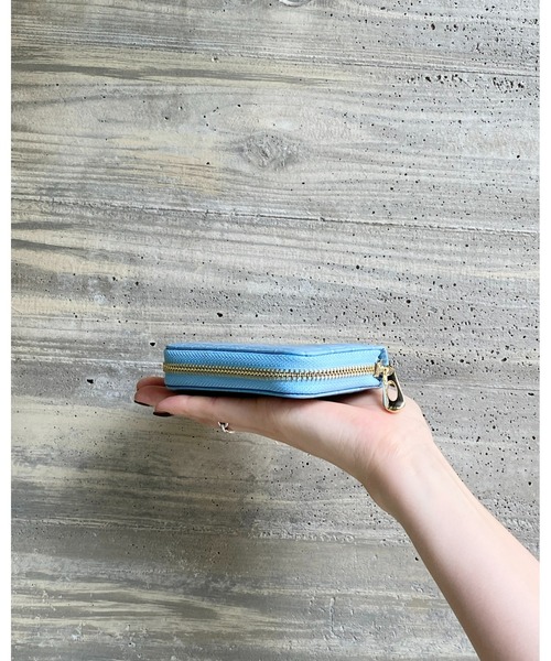 She's Closet(シーズクローゼット)の「スキミング防止蛇腹じゃばらカードケース/ラウンドファスナー二つ折りミニ財布(カードケース・レディース・グレー系その他/ブルー系その他/ピンク系その他/ブラック系その他/グレー/パープル/ブルー/ベージュ/ブラック・FREE)」の13枚目の写真