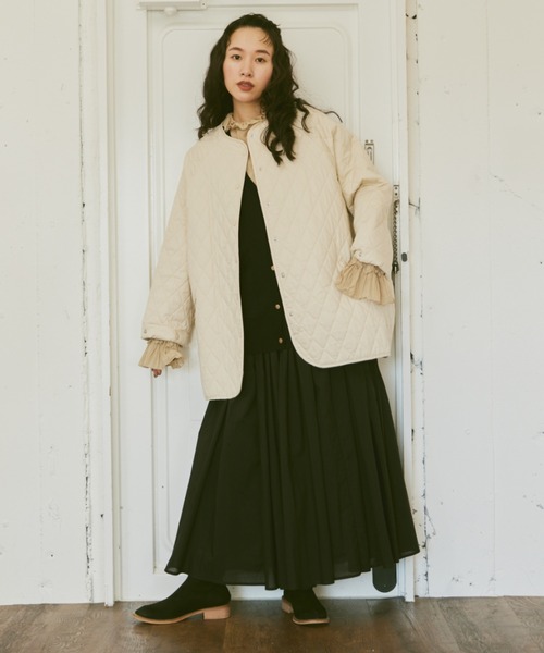 【美品】キューフラ★ショートジャケット レディース 撥水 UVC フーデッドショートジャケット ZBFAT34