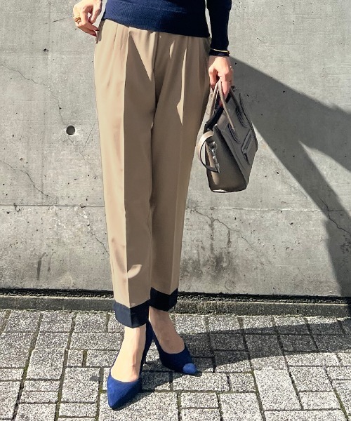 セール】美脚バイカラーパンツ（その他パンツ）｜JENNE