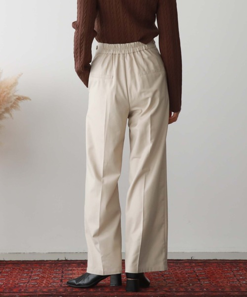 archives（アルシーヴ）の「サイドタブストレートパンツ（その他パンツ・レディース・ブラウン/ブラック/アイボリー/グリーン・MEDIUM）」の13枚目の写真