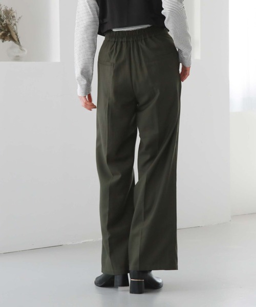 archives（アルシーヴ）の「サイドタブストレートパンツ（その他パンツ・レディース・ブラウン/ブラック/アイボリー/グリーン・MEDIUM）」の21枚目の写真