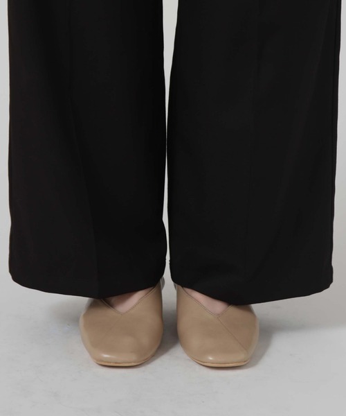 archives（アルシーヴ）の「サイドタブストレートパンツ（その他パンツ・レディース・ブラウン/ブラック/アイボリー/グリーン・MEDIUM）」の8枚目の写真