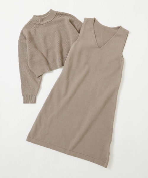 devirock(デビロック)の「洗える チクチクしない素肌ニット セーター&ニットワンピース セットアップ(ワンピース・キッズ・ブラック/グレー系/ダークブルー・110cm/160cm/120cm/140cm/150cm/130cm/100cm)」の10枚目の写真