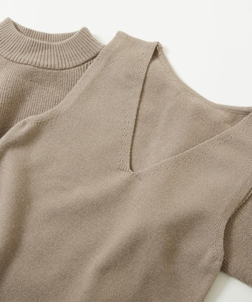 devirock(デビロック)の「洗える チクチクしない素肌ニット セーター&ニットワンピース セットアップ(ワンピース・キッズ・ブラック/グレー系/ダークブルー・110cm/160cm/120cm/140cm/150cm/130cm/100cm)」の12枚目の写真