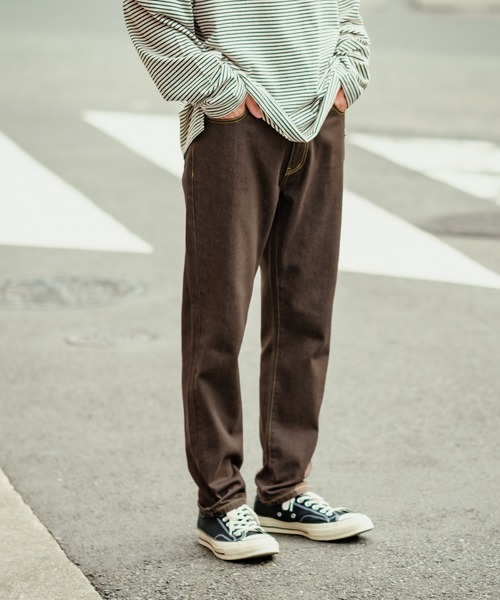 セール】【UAU】5ポケット ストレート カラーデニム（デニムパンツ