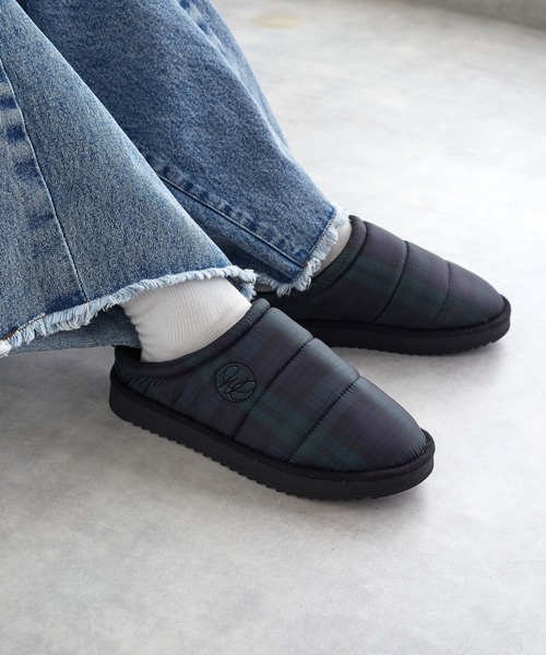 w closet（ダブルクローゼット）の「パテッドサンダル（サンダル・レディース・ドット/ホワイト系/ピンク/チェック/ブラック・M/L）」の5枚目の写真