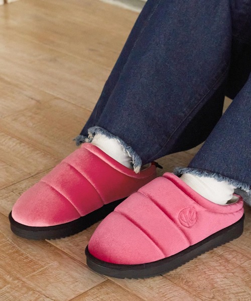 w closet（ダブルクローゼット）の「パテッドサンダル（サンダル・レディース・ドット/ホワイト系/ピンク/チェック/ブラック・M/L）」の14枚目の写真