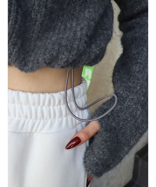 EVRIS（エヴリス）の「クロップドニットトップス（ニット/セーター・レディース・グレー/ブラック/マスタード・FREE）」の15枚目の写真