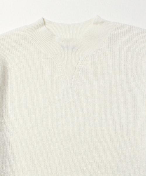 BEAMS BOY（ビームスボーイ）の「BEAMS BOY / 9ゲージ 畦編 V ハイネック（ニット/セーター・レディース・ナチュラル/オリーブ/ネイビー・ONE SIZE）」の7枚目の写真