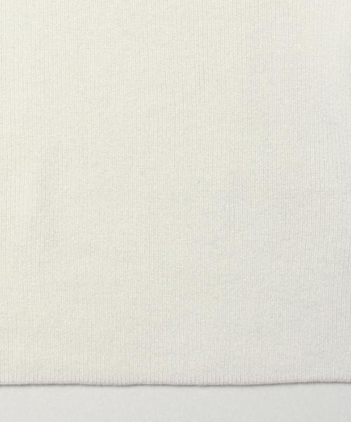 BEAMS BOY（ビームスボーイ）の「BEAMS BOY / 9ゲージ 畦編 V ハイネック（ニット/セーター・レディース・ナチュラル/オリーブ/ネイビー・ONE SIZE）」の13枚目の写真