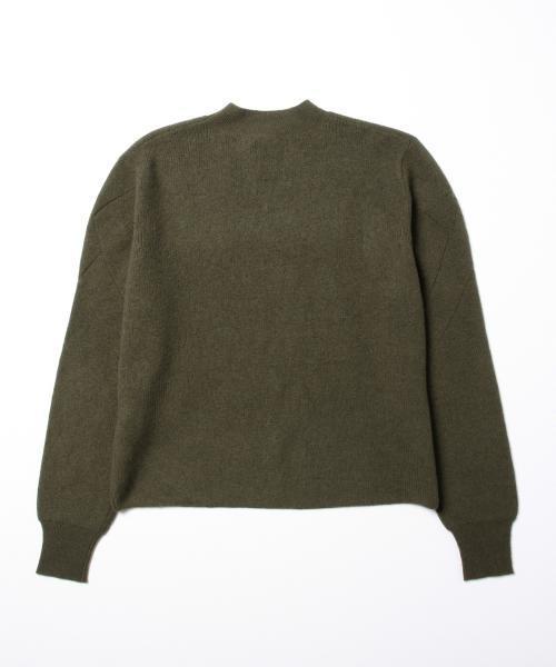 BEAMS BOY（ビームスボーイ）の「BEAMS BOY / 9ゲージ 畦編 V ハイネック（ニット/セーター・レディース・ナチュラル/オリーブ/ネイビー・ONE SIZE）」の18枚目の写真