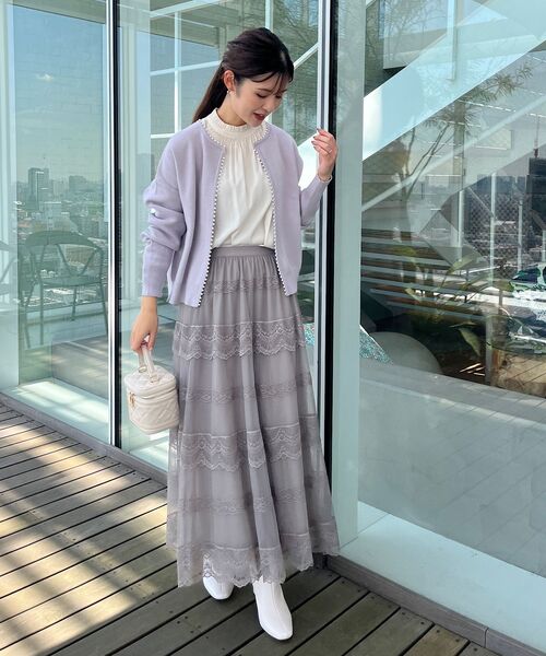 couture brooch(クチュールブローチ)の「◆【通勤着、オフィスにも◎】ピケシャーリングフリルブラウス(シャツ/ブラウス・レディース・アイボリー/ブラック/ベビーピンク・36/38/40/42)」の17枚目の写真