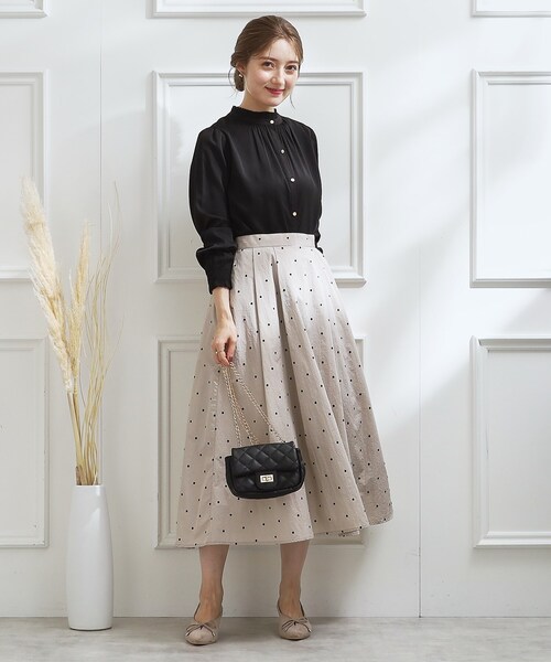 couture brooch(クチュールブローチ)の「◆【通勤着、オフィスにも◎】ピケシャーリングフリルブラウス(シャツ/ブラウス・レディース・アイボリー/ブラック/ベビーピンク・36/38/40/42)」の21枚目の写真